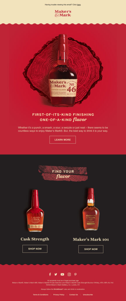 Makers Mark Email